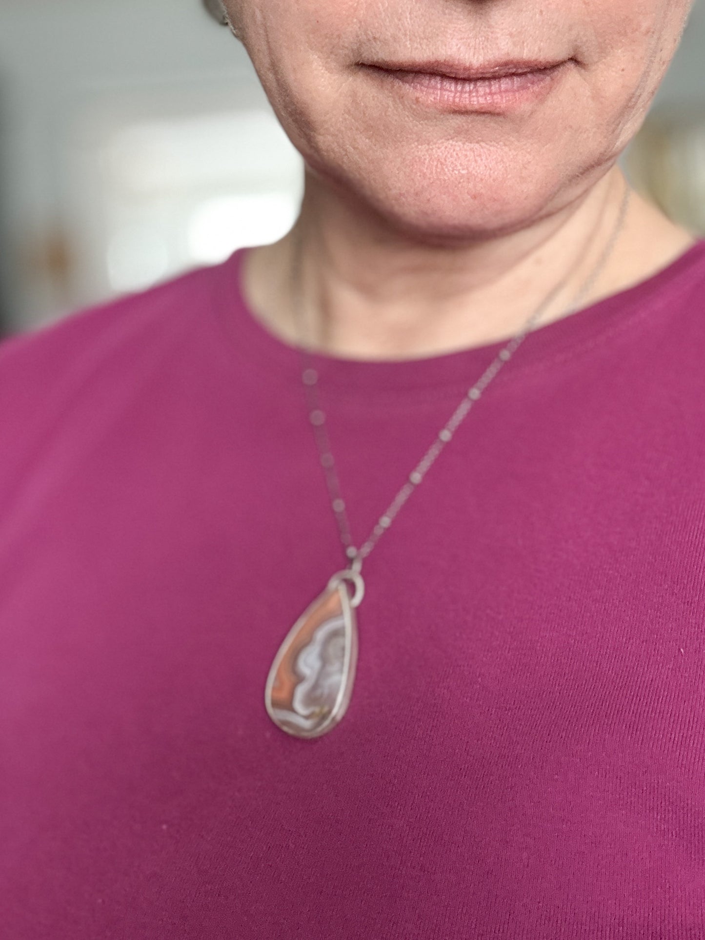 Agua Nueva Agate Pendant