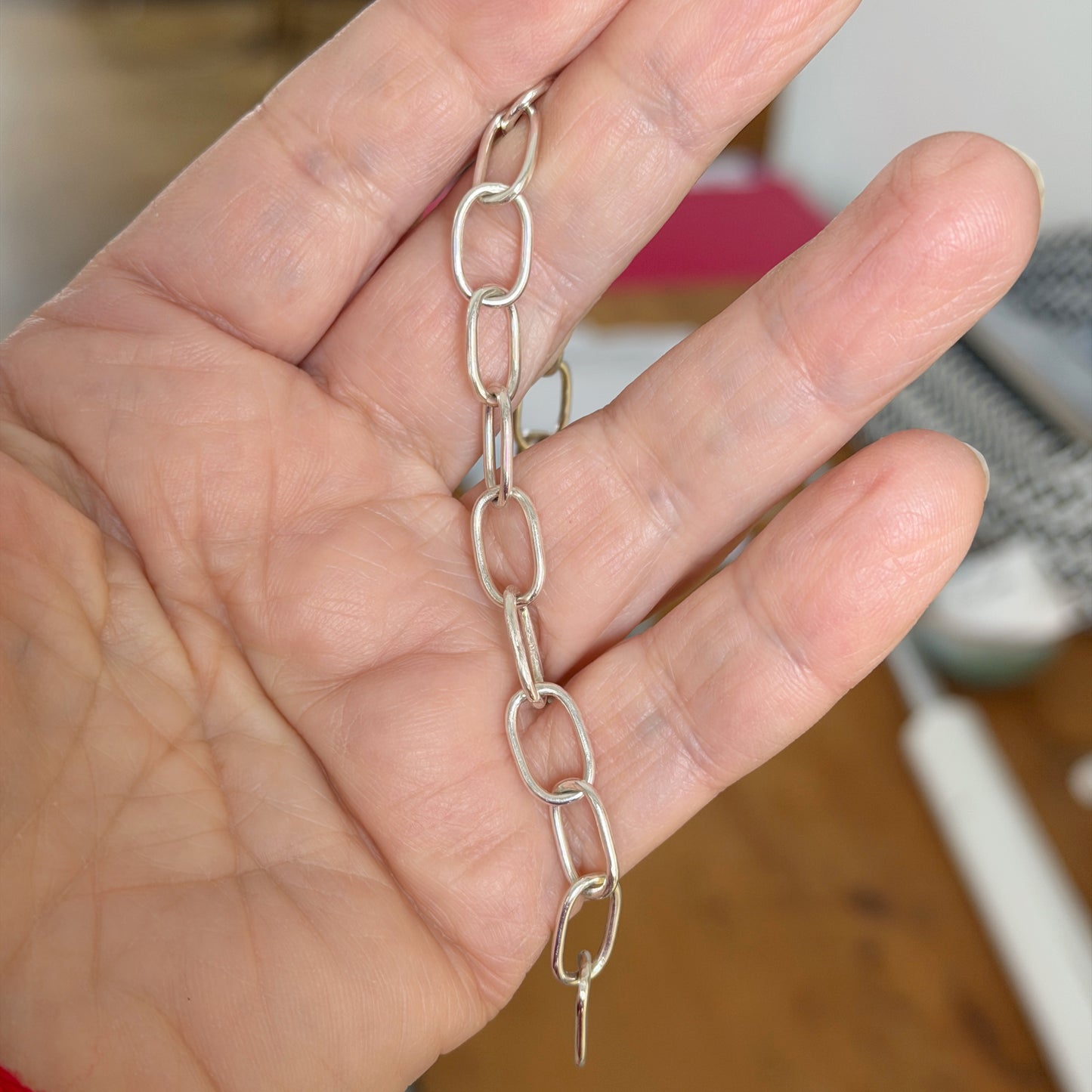 Jacqueline Oval Link Bracelet Sterling Silver