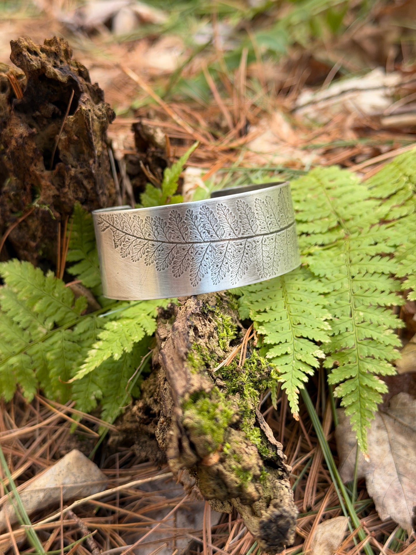 Forest Walk Fern Cuff Sterling Silver