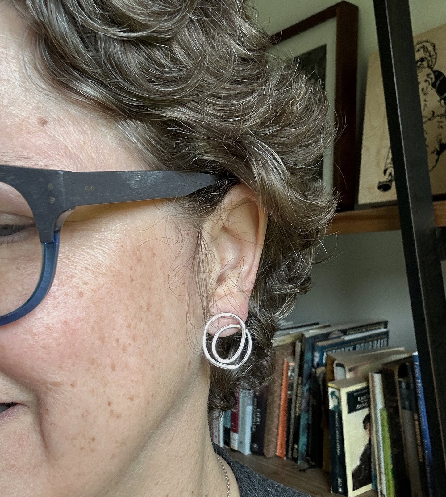 Looped Sterling Silver Earrings