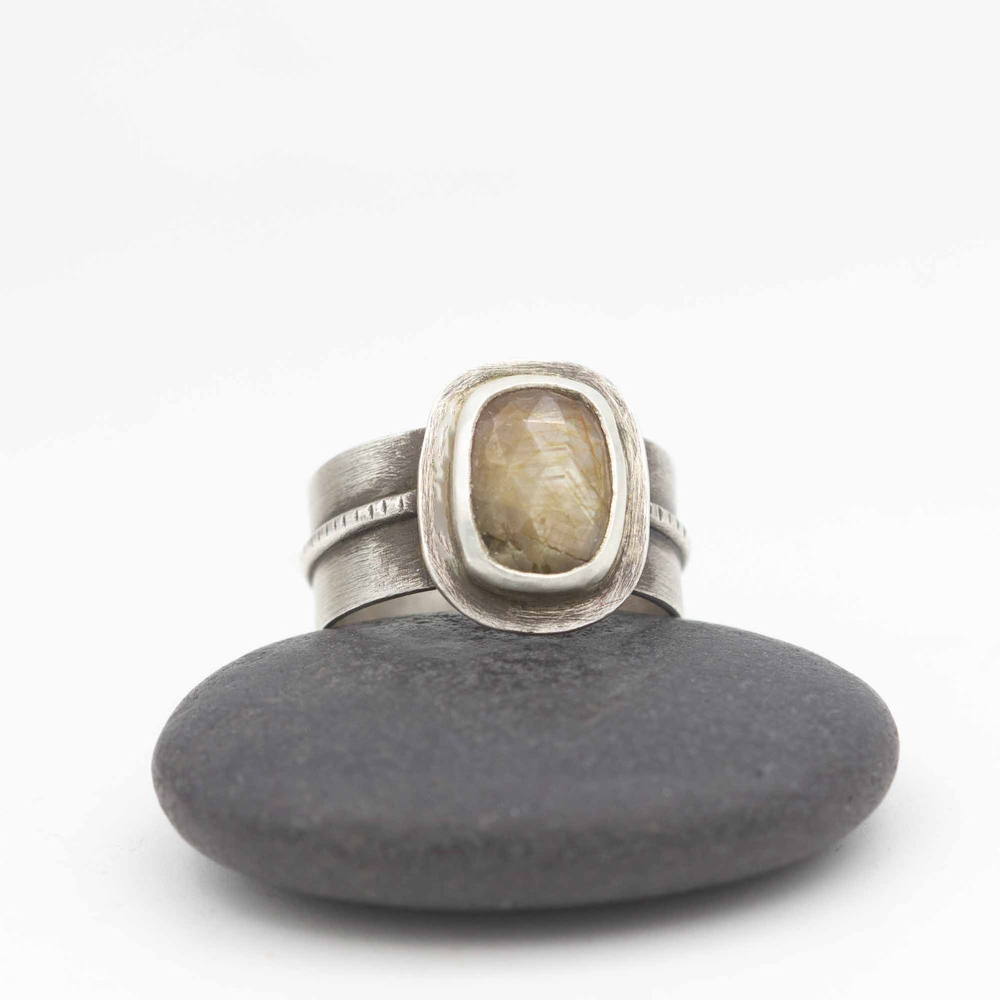 Glimpse of Spring, Pink Sapphire Ring, Fits Size 10