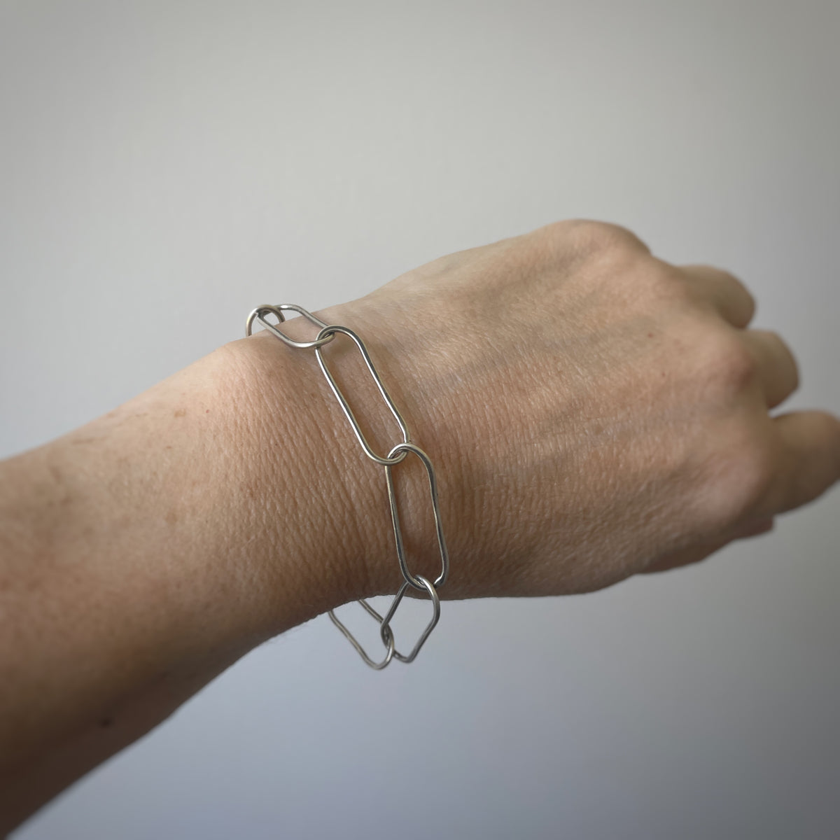 Sterling Silver Bracelet Paper Clip