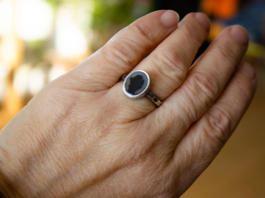 Dendritic Agate Ring Size 8.25
