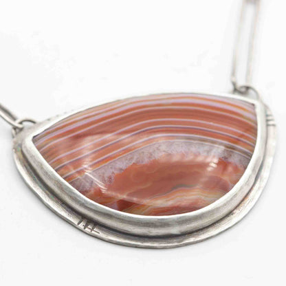Layers Banded Carnelian Pendant
