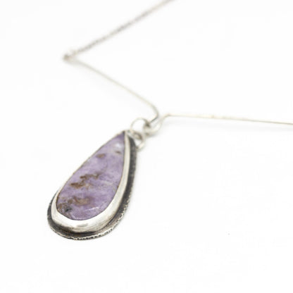 Burro Creek Agate & Sterling Silver Pendant