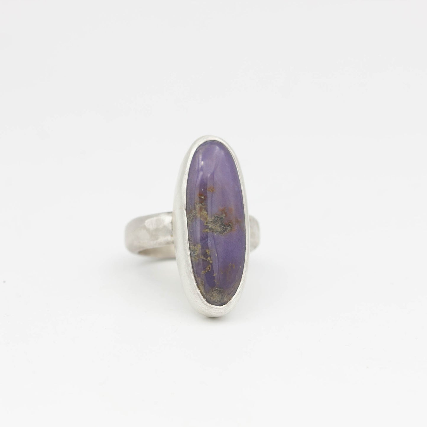 Burro Creek Agate Ring, Sterling Silver, Size 7.75