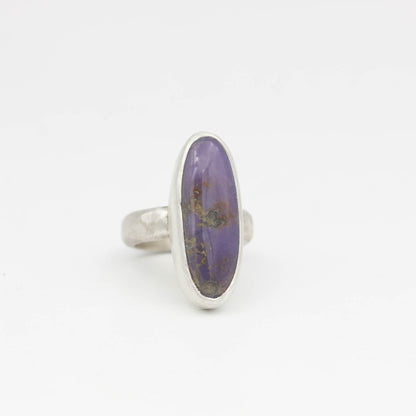 Burro Creek Agate Ring, Sterling Silver, Size 7.75