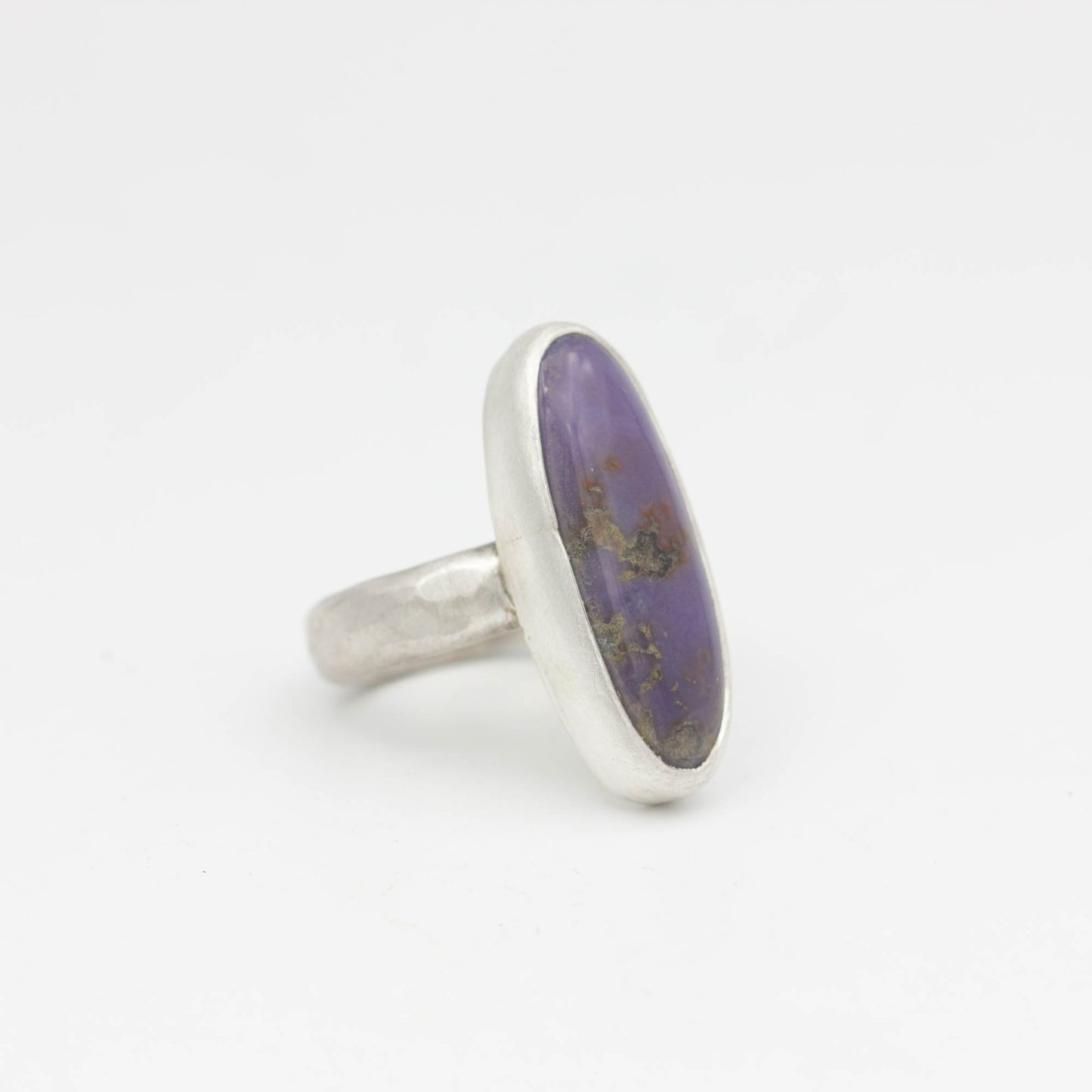 Burro Creek Agate Ring, Sterling Silver, Size 7.75