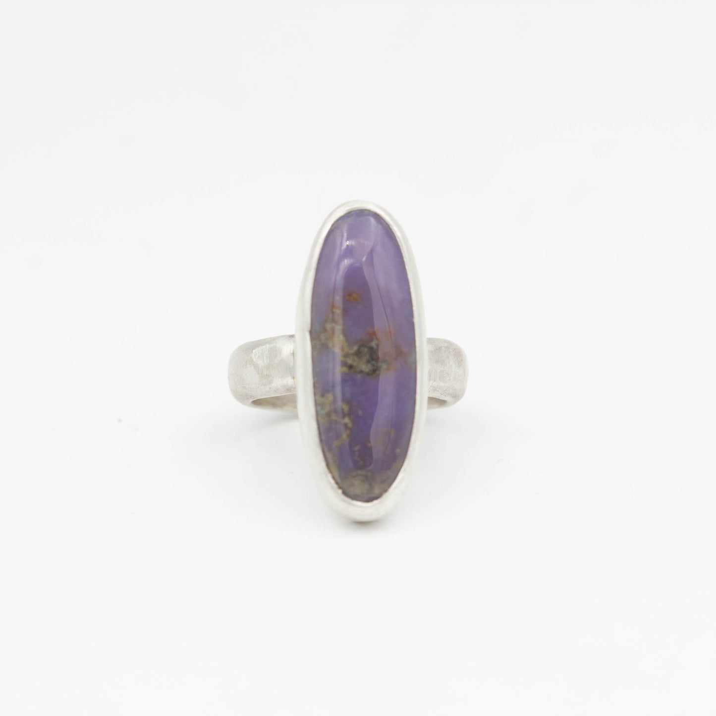 Burro Creek Agate Ring, Sterling Silver, Size 7.75