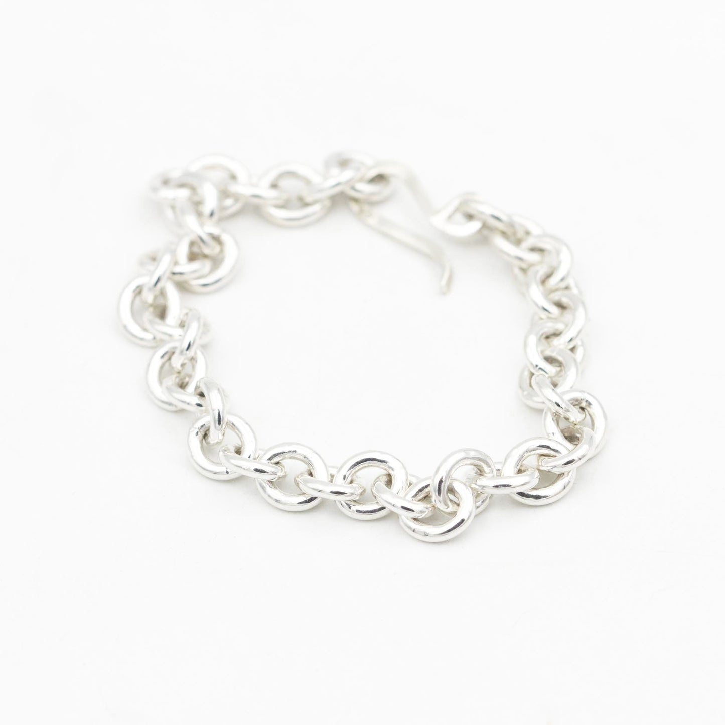 Heavy Sterling Silver Link Bracelet