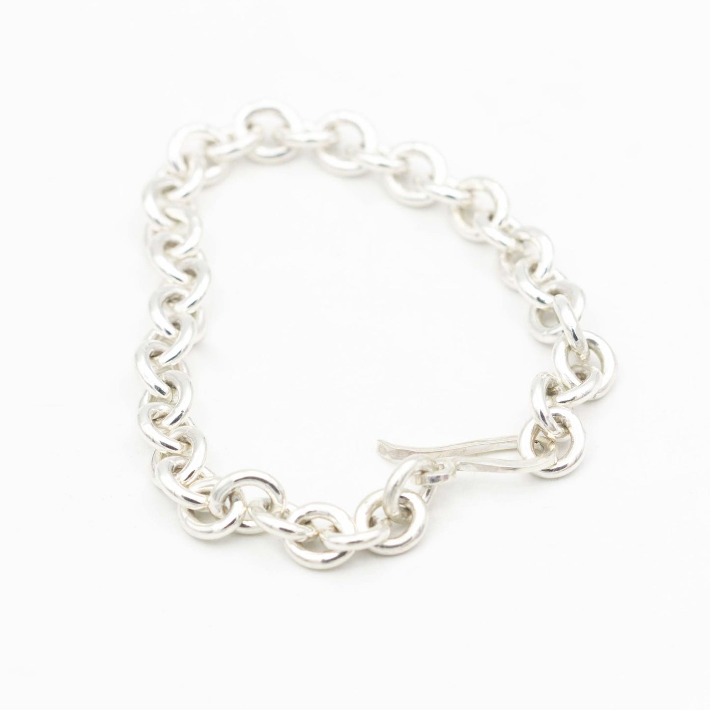 Heavy Sterling Silver Link Bracelet