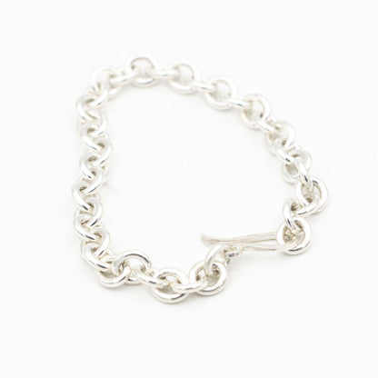 Heavy Sterling Silver Link Bracelet