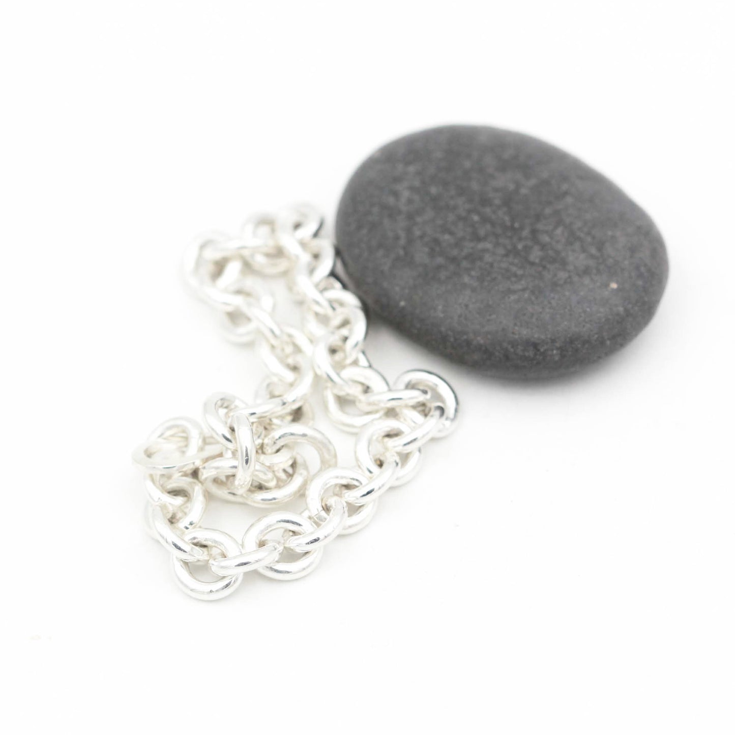 Heavy Sterling Silver Link Bracelet