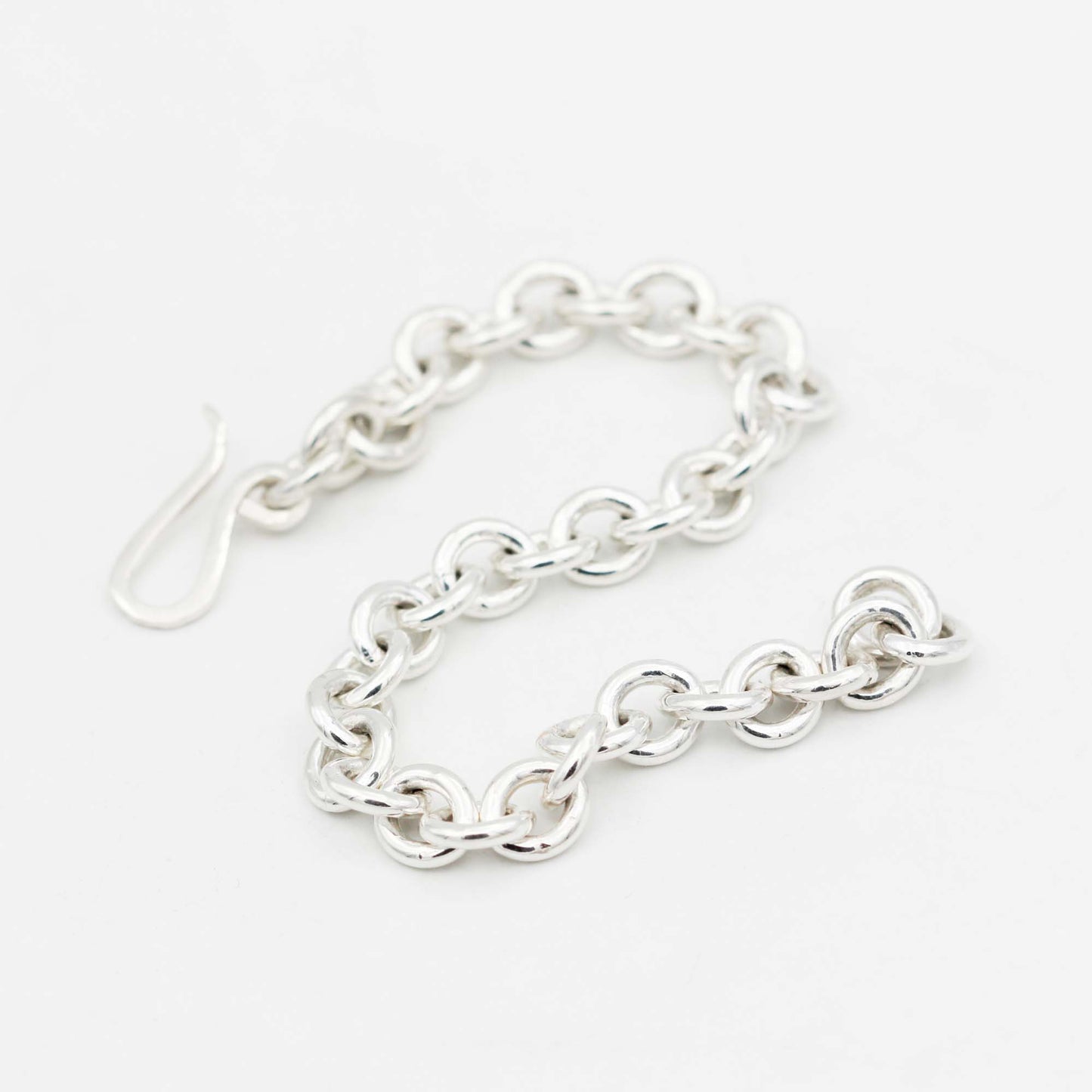 Heavy Sterling Silver Link Bracelet