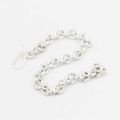 Heavy Sterling Silver Link Bracelet