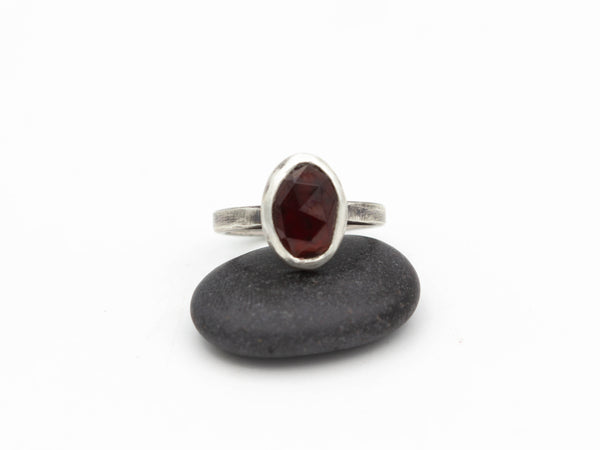 Hessonite Garnet Ring Size 8