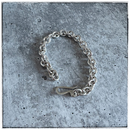 Heavy Sterling Silver Link Bracelet