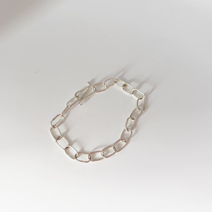 Jacqueline Oval Link Bracelet Sterling Silver
