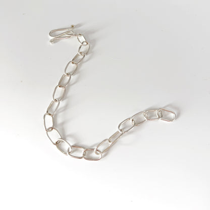 Jacqueline Oval Link Bracelet Sterling Silver