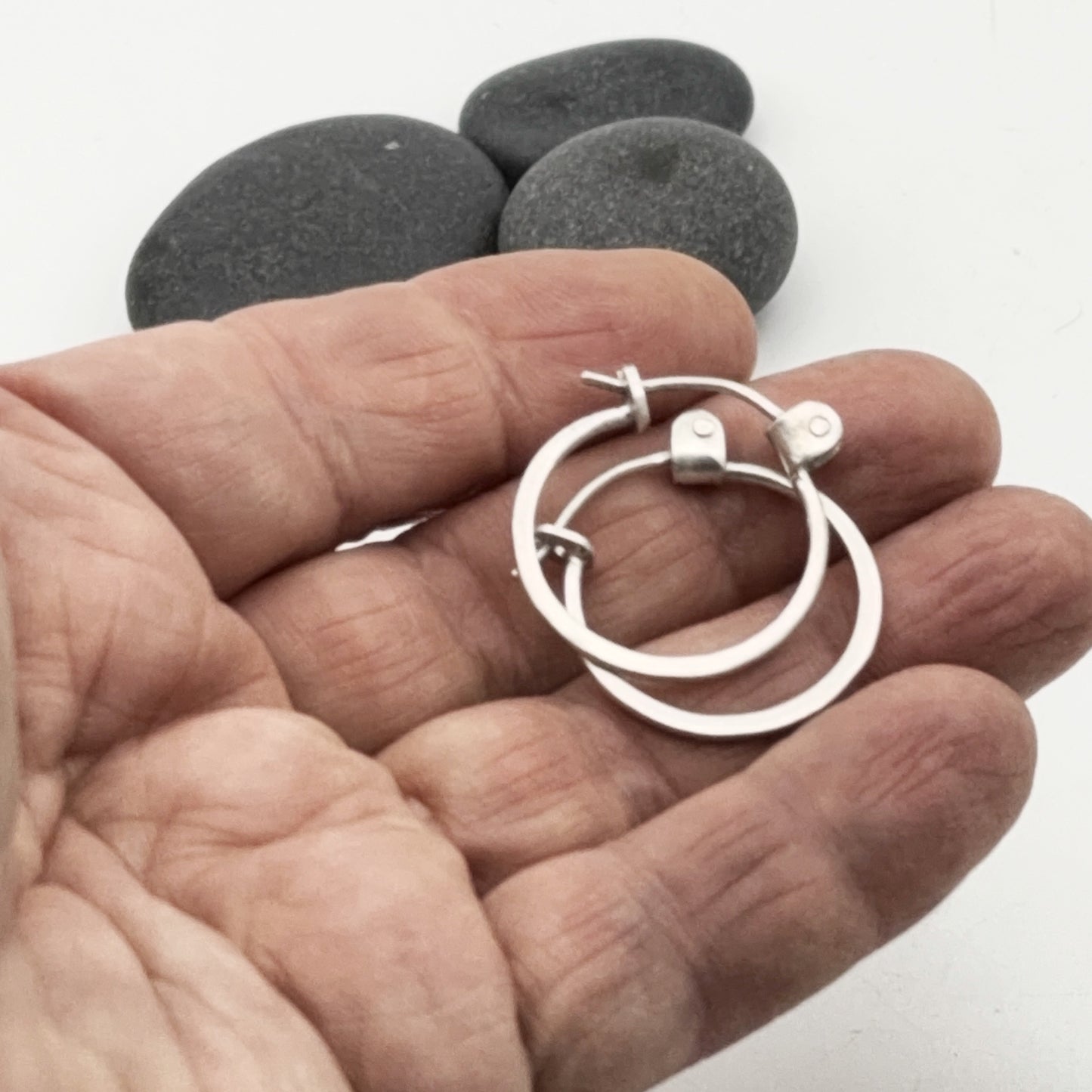 Apollonia Sterling Silver Hoops