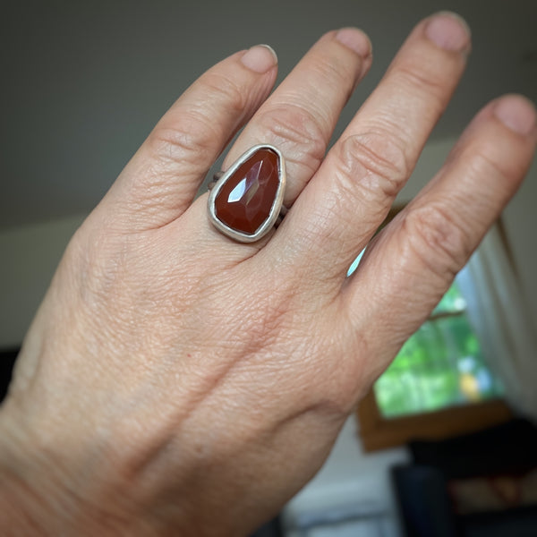 Carnelian Ring Size 7.75
