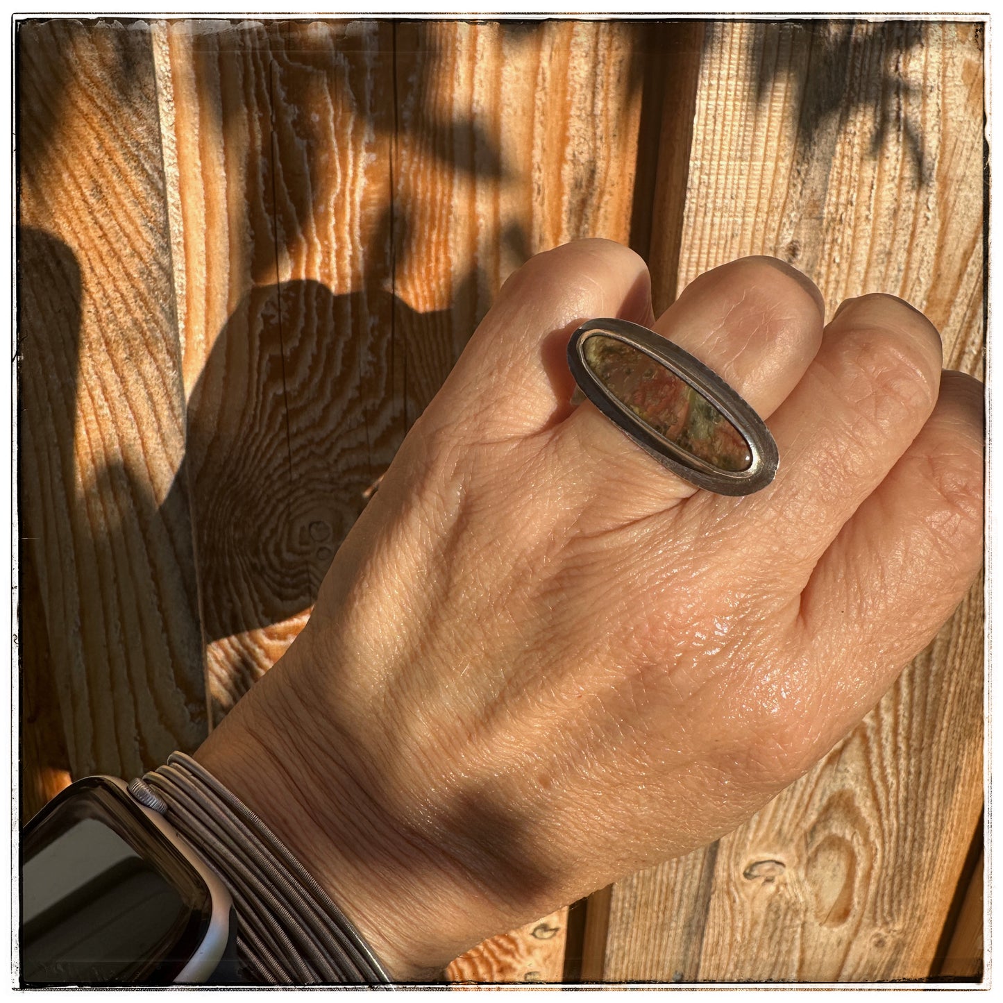 Carrasite Jasper Ring Size 7.5