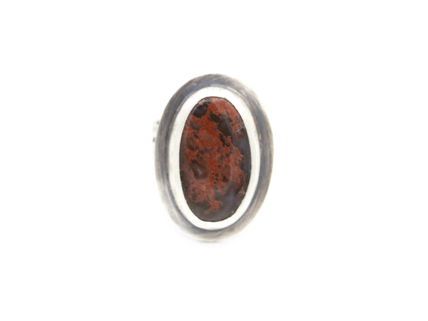 Moss Agate Ring Size 8.5