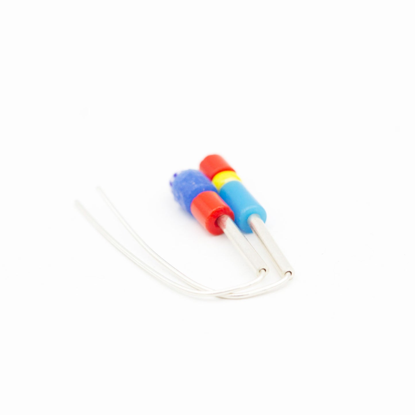 Tania Asymmetrical Glass Bead Earrings