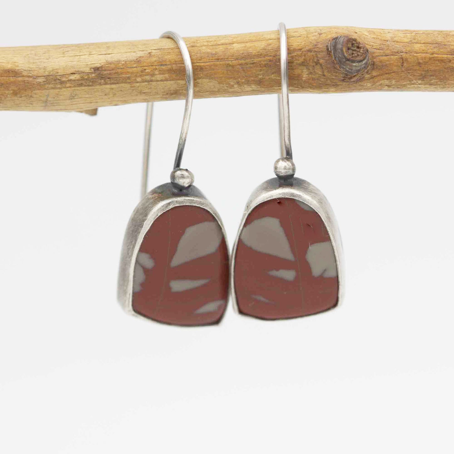 Noreena Jasper Earrings Sterling Silver