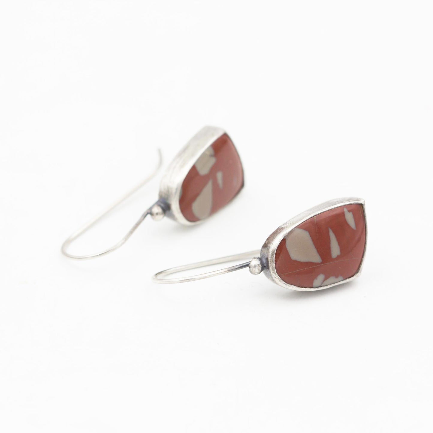 Noreena Jasper Earrings Sterling Silver