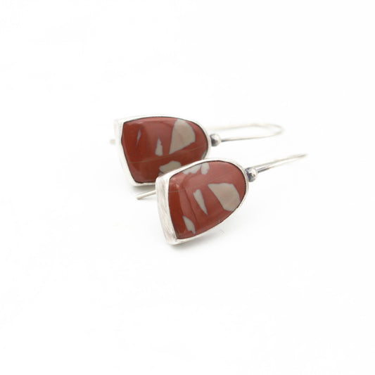 Noreena Jasper Earrings Sterling Silver