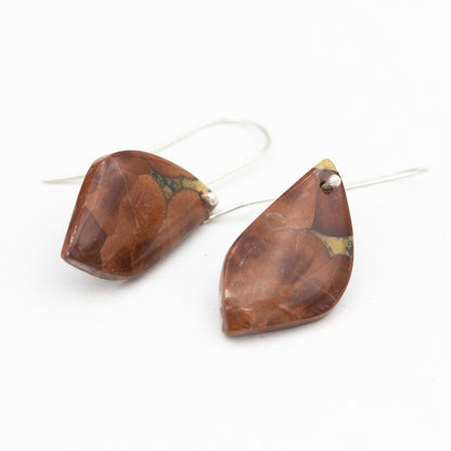 Peanut Obsidian Drop Earrings
