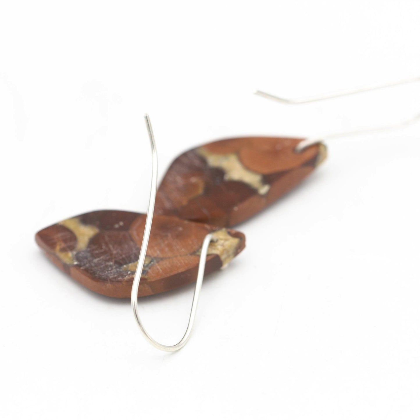 Peanut Obsidian Drop Earrings