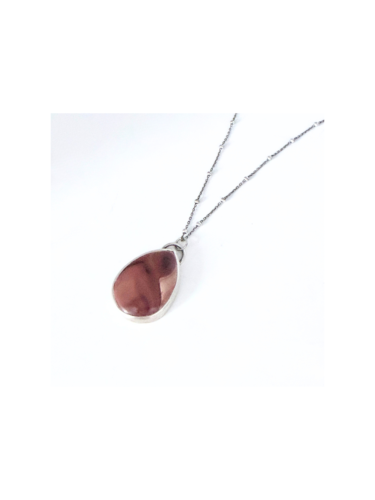 Caelis Polychrome jasper and sterling silver pendant