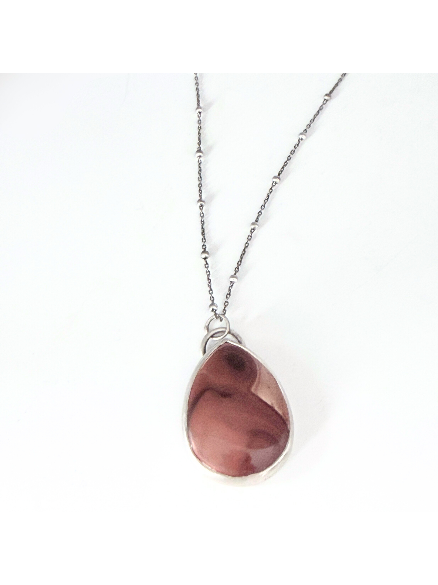 Caelis Polychrome jasper and sterling silver pendant