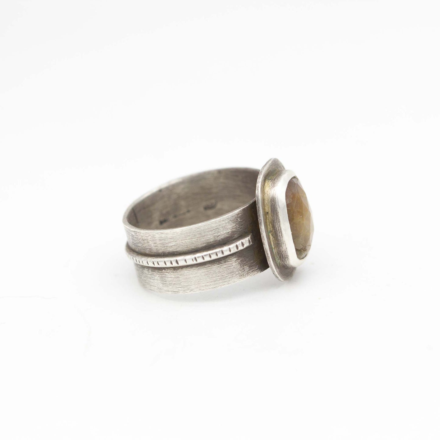 Glimpse of Spring, Pink Sapphire Ring, Fits Size 10