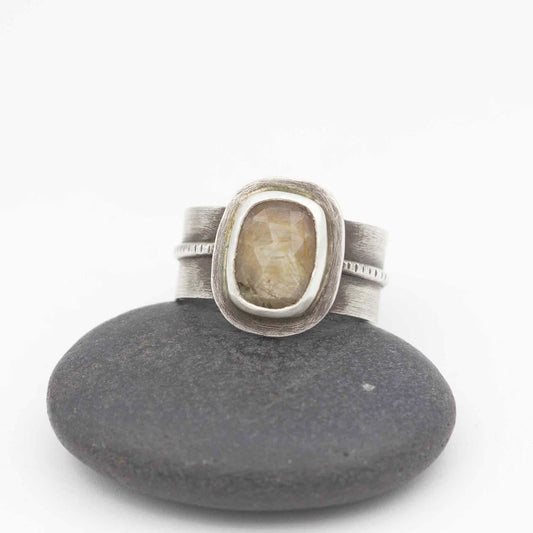 Spring Glow Pink Sapphire Ring, Fits Size 10