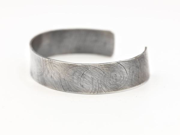 RESERVED - Textured Sterling Silver Cuff