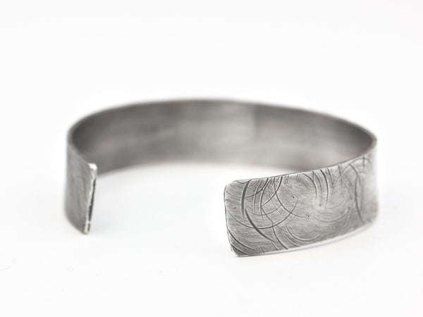 RESERVED - Textured Sterling Silver Cuff